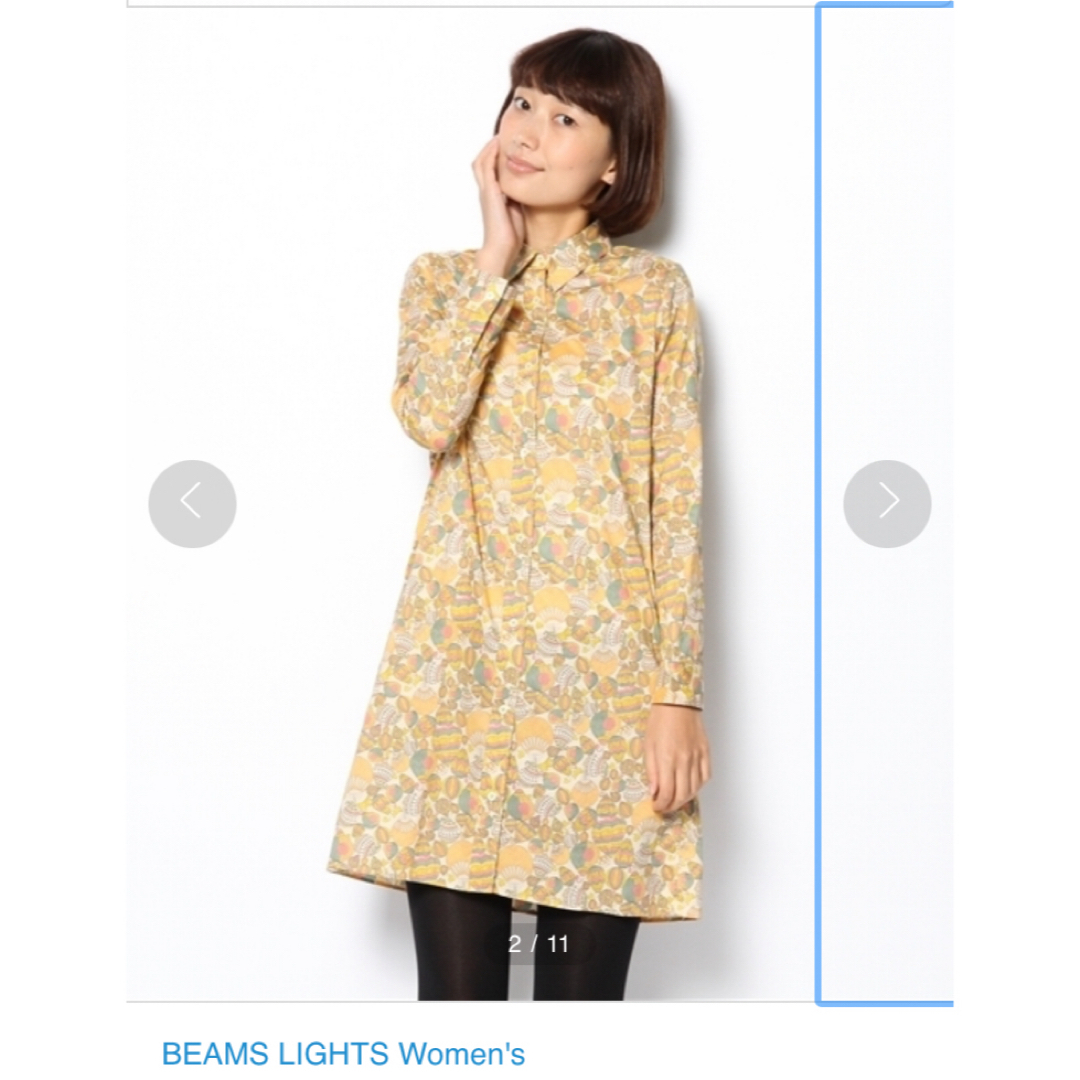 BEAMS LIGHTS(ビームスライツ)のBEAMS LIGHTS シャツワンピース　気球柄 レディースのトップス(シャツ/ブラウス(長袖/七分))の商品写真