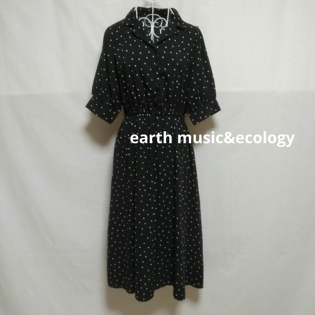 earth music & ecology(アースミュージックアンドエコロジー)のearth music&ecology 水玉ワンピース F レディースのワンピース(ひざ丈ワンピース)の商品写真