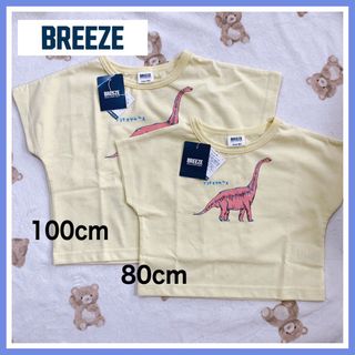 新品 BREEZE Tシャツ 100cm 80cm 2枚セット 兄弟コーデ  (Tシャツ/カットソー)