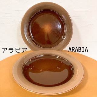 アラビア(ARABIA)のアラビア Arabia ビンテージ プレート 2枚セット(食器)