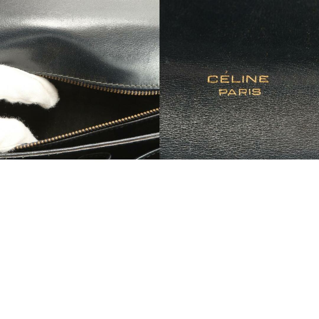 celine(セリーヌ)のヴィンテージ セリーヌ サルキー レザー キャンバス ショルダーバッグ 馬車金具 肩掛け トート ハンド レディース EEE AA20-9 レディースのバッグ(ショルダーバッグ)の商品写真