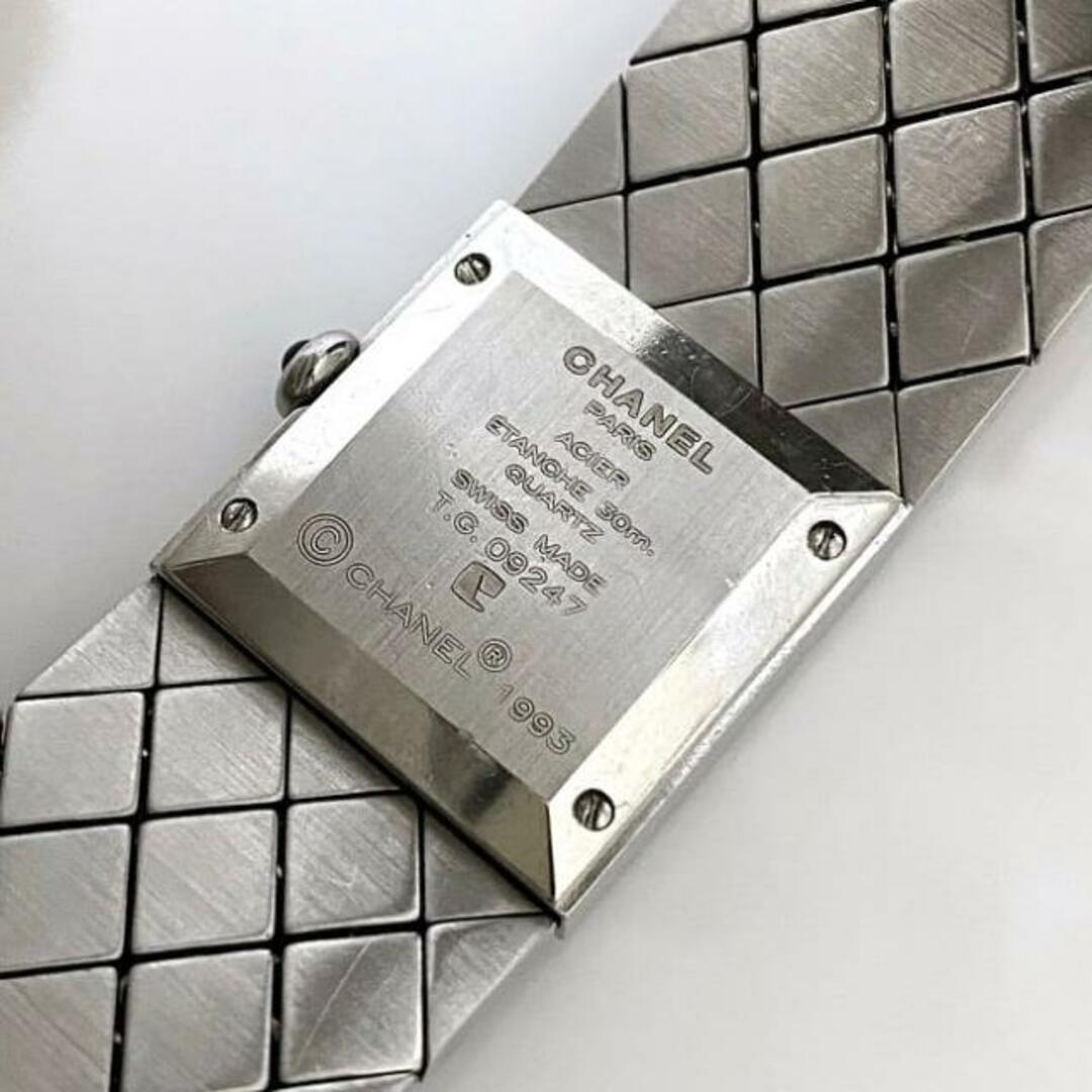 CHANEL - シャネル 腕時計 マトラッセ ブラック シルバー H0009 CHANEL - シャネル 腕時計 マトラッセ ブラック シルバー H0009