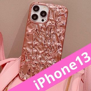 iPhone13 ケース 光沢 サイケデリック［ピンク(iPhoneケース)