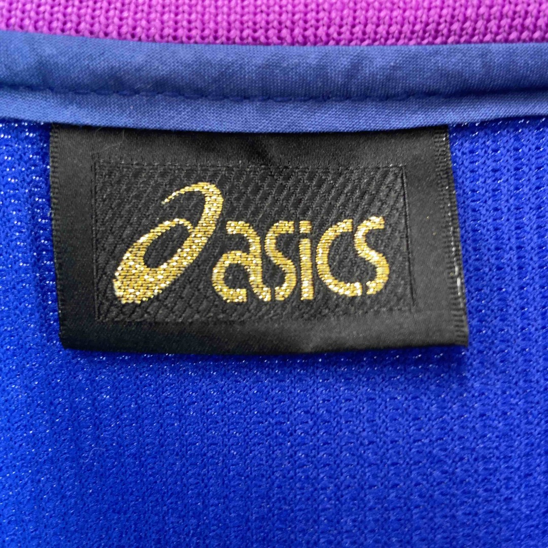 asics(アシックス)のasics アシックス レディース ジャージ　シップアップ　ロゴワッペン　青 レディースのジャケット/アウター(ブルゾン)の商品写真