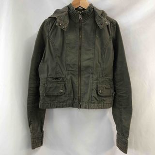 アバクロンビーアンドフィッチ(Abercrombie&Fitch)のABERCROMBIE&FITCH レディース Gジャン/デニムジャケット カーキ色 tk(Gジャン/デニムジャケット)