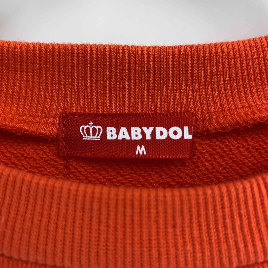 BABYDOLLベビードール メンズ スウェット レッド ロゴプリント 長袖 メンズのトップス(スウェット)の商品写真