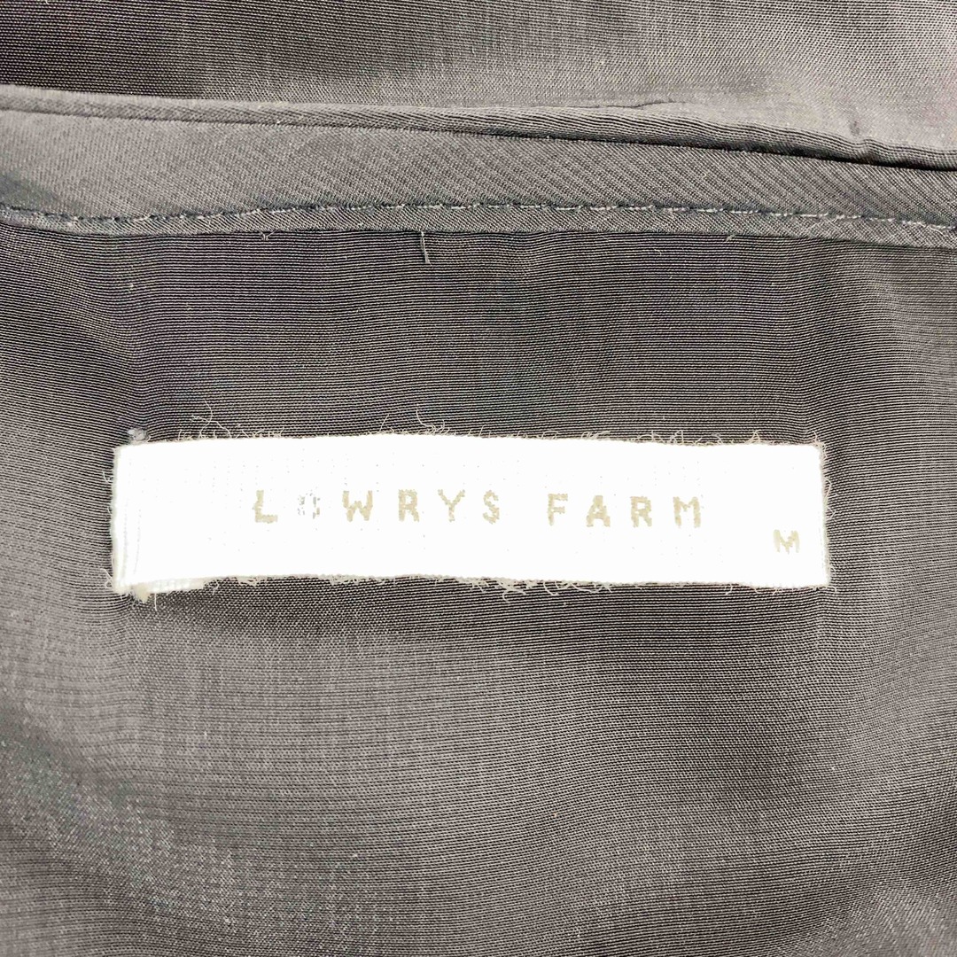 LOWRYS FARM(ローリーズファーム)のLOWRYS FARM ローリーズファーム レディース 長袖　ミニ丈ワンピース　ウエスト切替　プリーツ　総柄　黒 レディースのワンピース(ミニワンピース)の商品写真