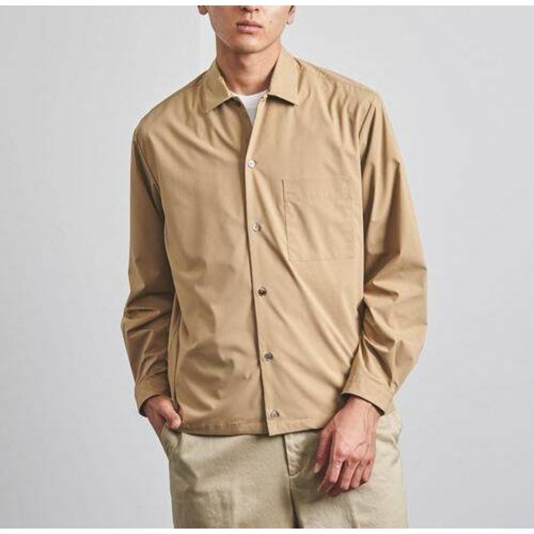 UNITED ARROWS(ユナイテッドアローズ)の【未使用】ギャザー 1ポケット シャツ S【 BEIGE 】ユナイテッドアローズ メンズのトップス(シャツ)の商品写真