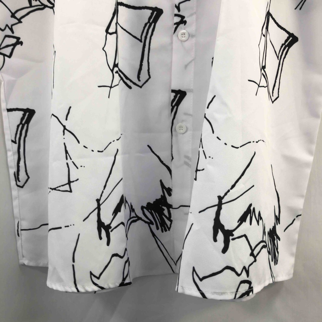 SHEIN  メンズ 半袖シャツ ホワイト tk メンズのトップス(シャツ)の商品写真