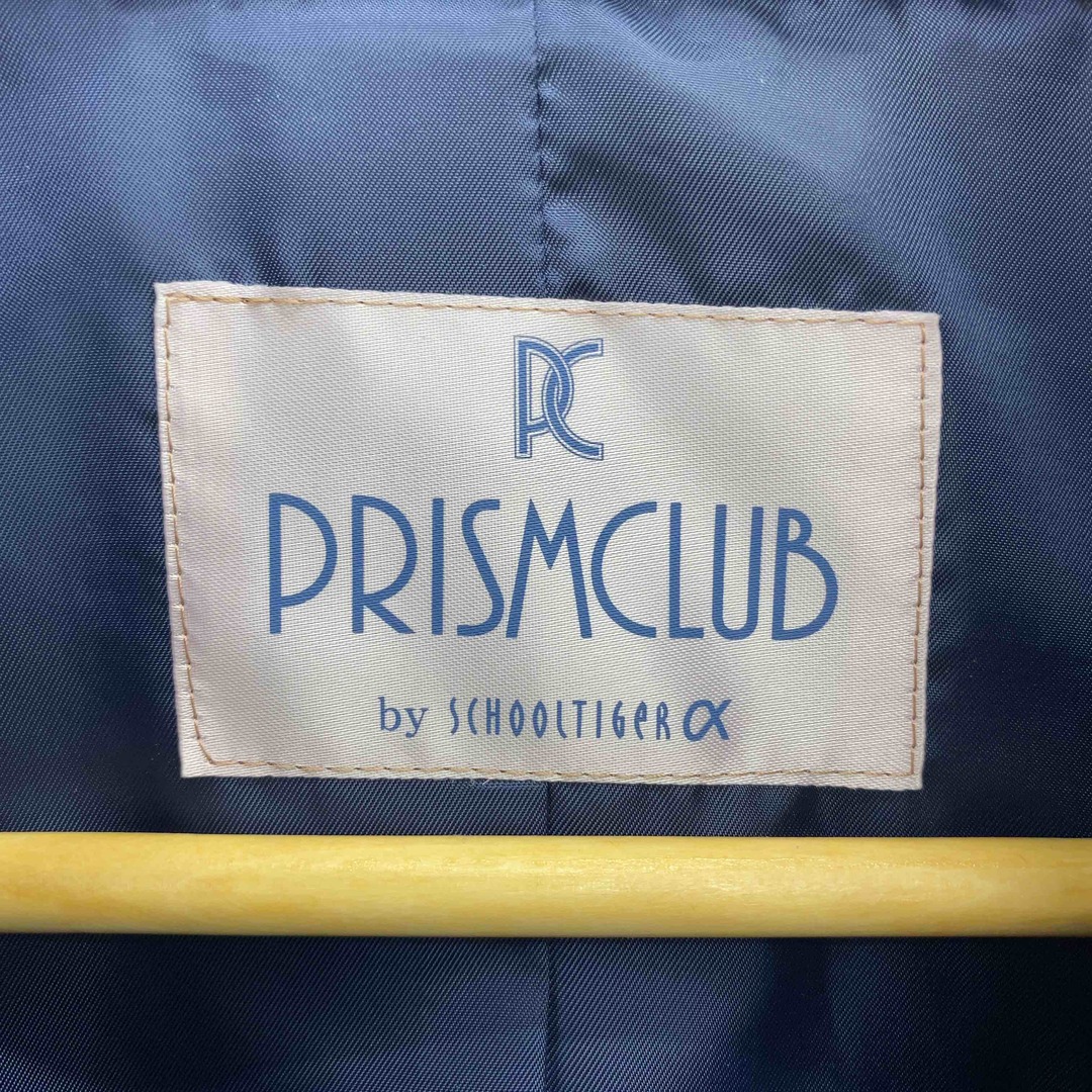 PRISMCLUB レディース チェスターコート ネイビー ダブル テーラードコート ロング レディースのジャケット/アウター(チェスターコート)の商品写真