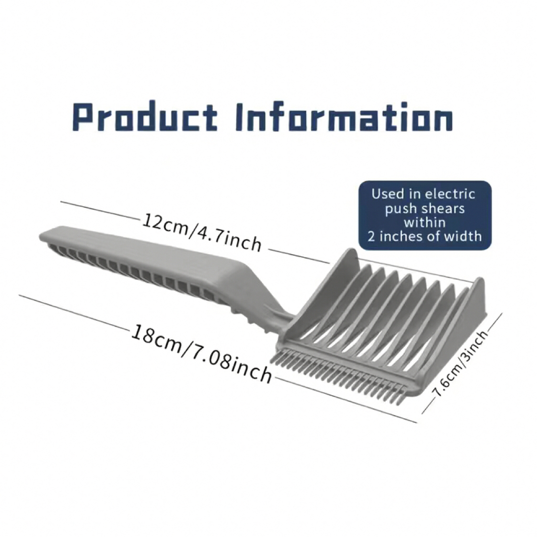 理美容プロバリカン用 フェードカットコーム クリッパーコーム 刈り上げコーム コスメ/美容のヘアケア/スタイリング(ヘアブラシ/クシ)の商品写真