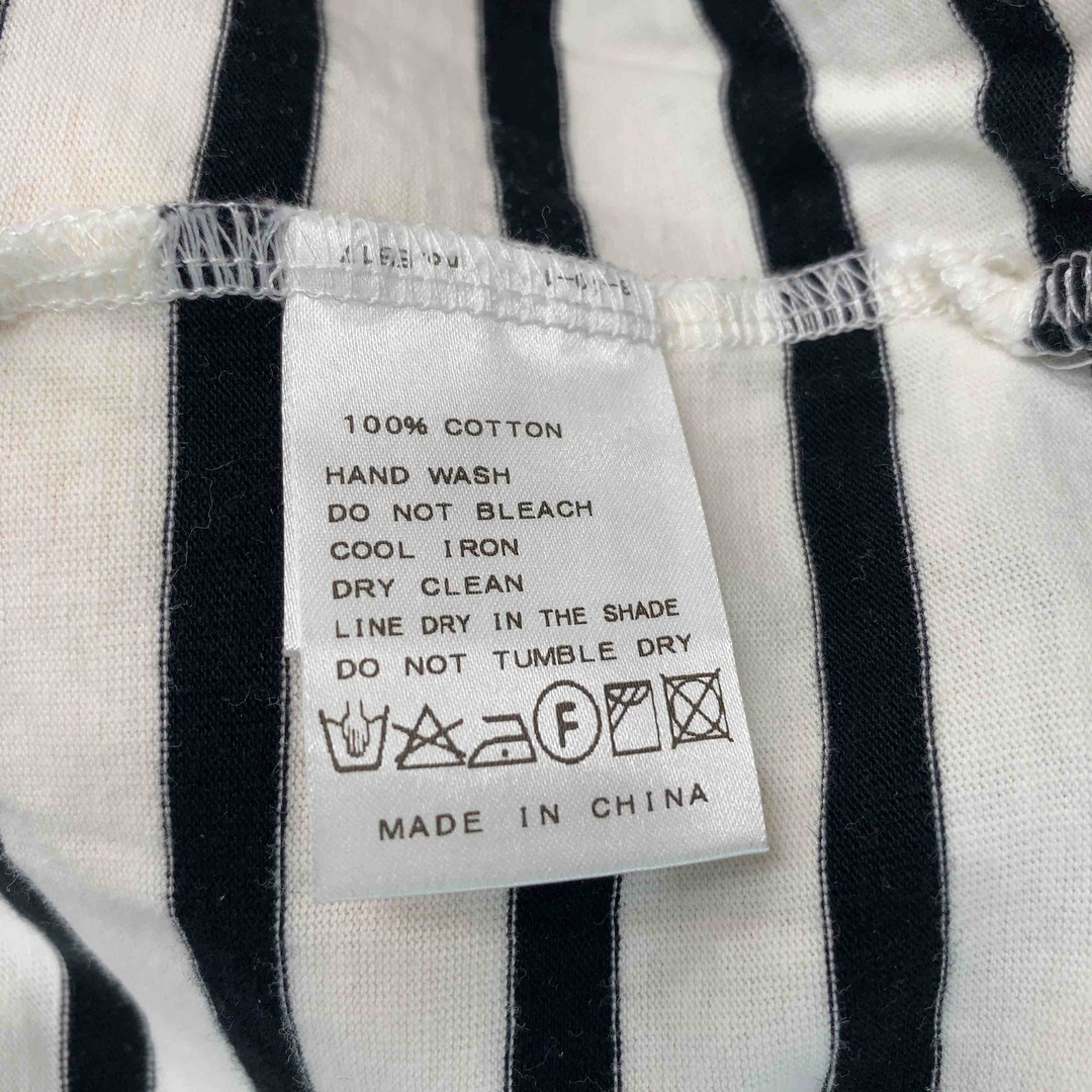 SLOBE IENA(スローブイエナ)のSLOBE IENA スローブイエナ レディース Tシャツ（長袖）ボーダー ボートネック 白黒 レディースのトップス(カットソー(長袖/七分))の商品写真