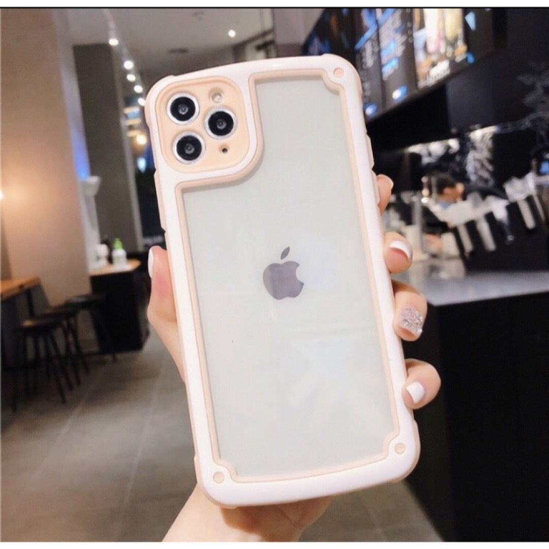 【iPhoneXSmax】ピンク iPhoneケース 大人気 シンプル フレーム スマホ/家電/カメラのスマホアクセサリー(iPhoneケース)の商品写真