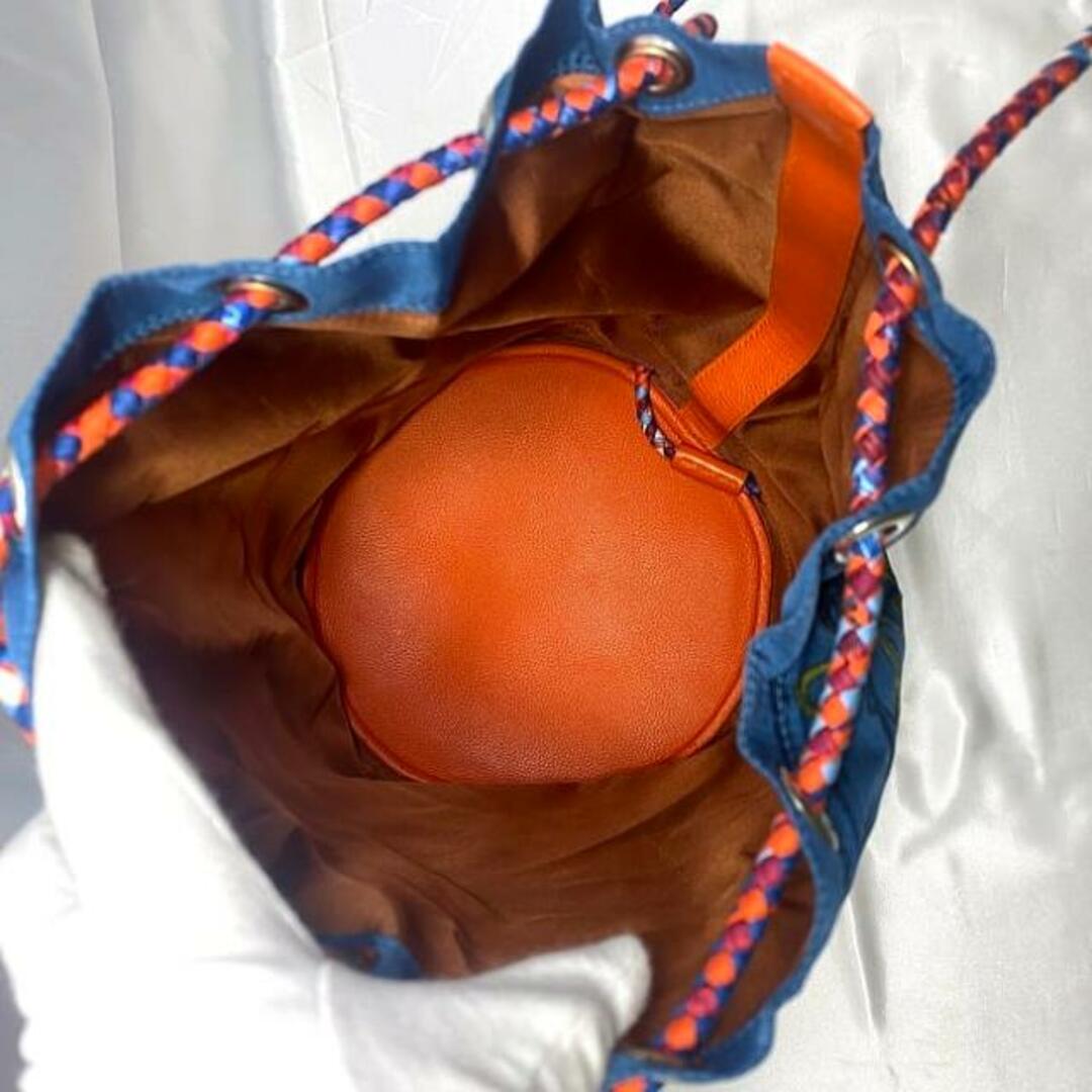 HERMES - エルメス 巾着 バッグ ソワクール 22 ブルー BRIDES de HERMES - エルメス 巾着 バッグ ソワクール 22 ブルー BRIDES de