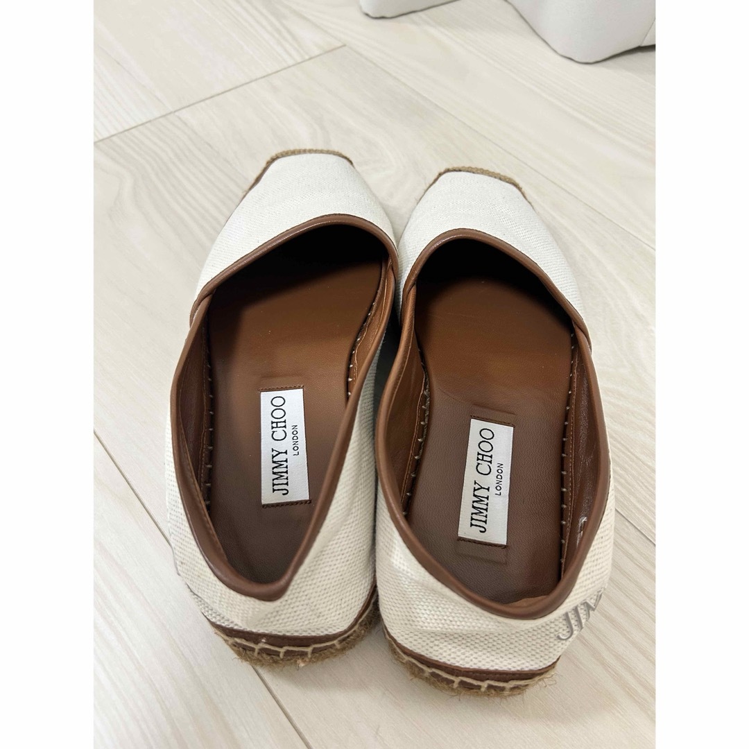 JIMMY CHOO(ジミーチュウ)のJIMMY CHOO ジミーチュウ　フラットシューズ　スリッポン　38 24cm レディースの靴/シューズ(スリッポン/モカシン)の商品写真