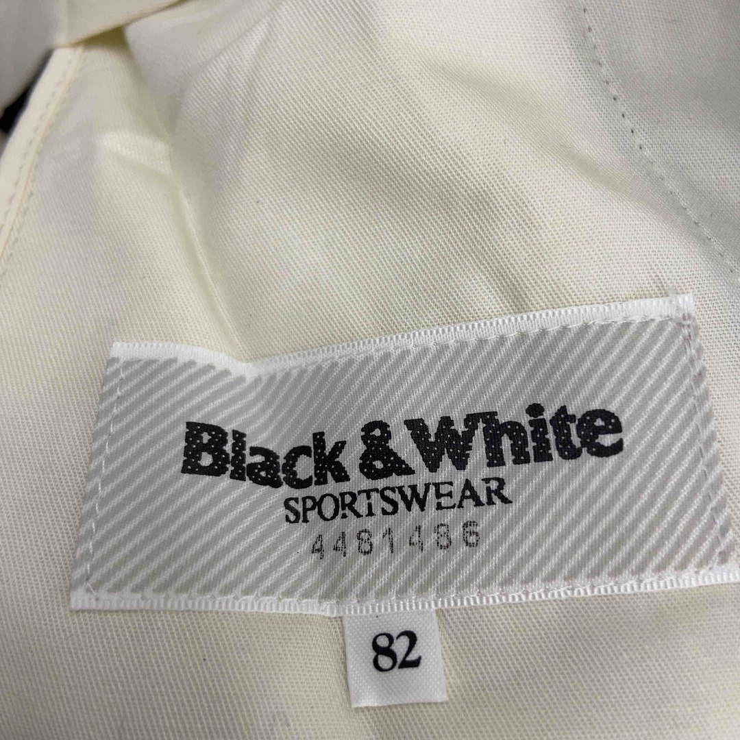 BIack＆White ブラックアンドホワイト メンズ スラックス グリーン チェック柄 ゴルフウェア メンズのパンツ(スラックス)の商品写真