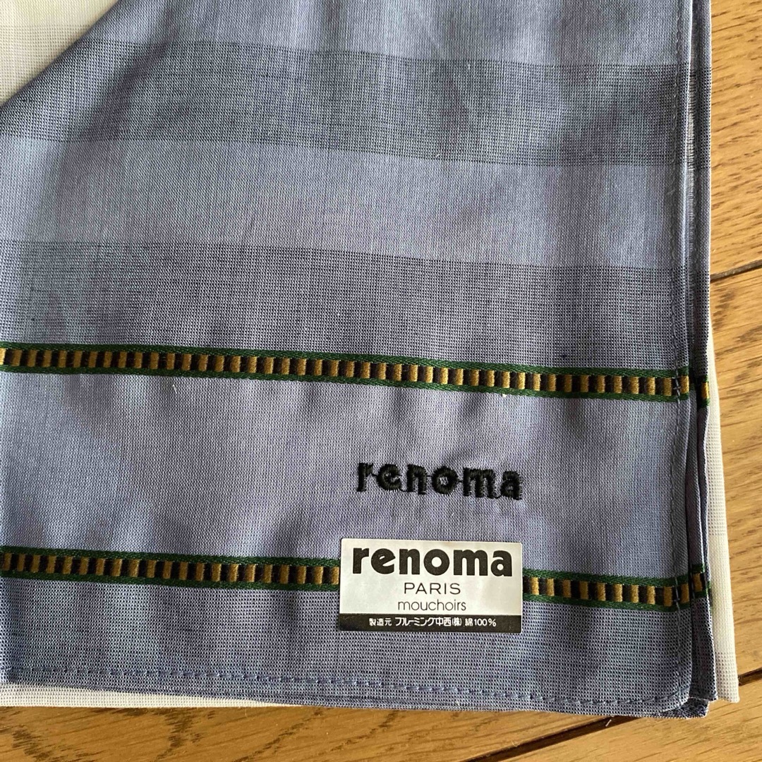 RENOMA(レノマ)のブランドハンカチ4枚セット メンズのファッション小物(ハンカチ/ポケットチーフ)の商品写真