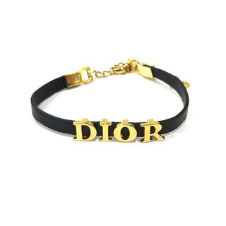 ディオール(Dior)のディオール Dior ロゴ チョーカー バングル アクセサリー ブレスレット メタル ブラック(ブレスレット/バングル)