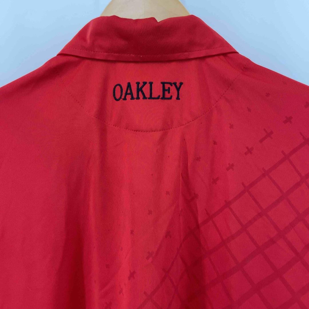 Oakley(オークリー)のOAKLEY オークリー メンズ ポロシャツ レッド 長袖 メンズのトップス(ポロシャツ)の商品写真