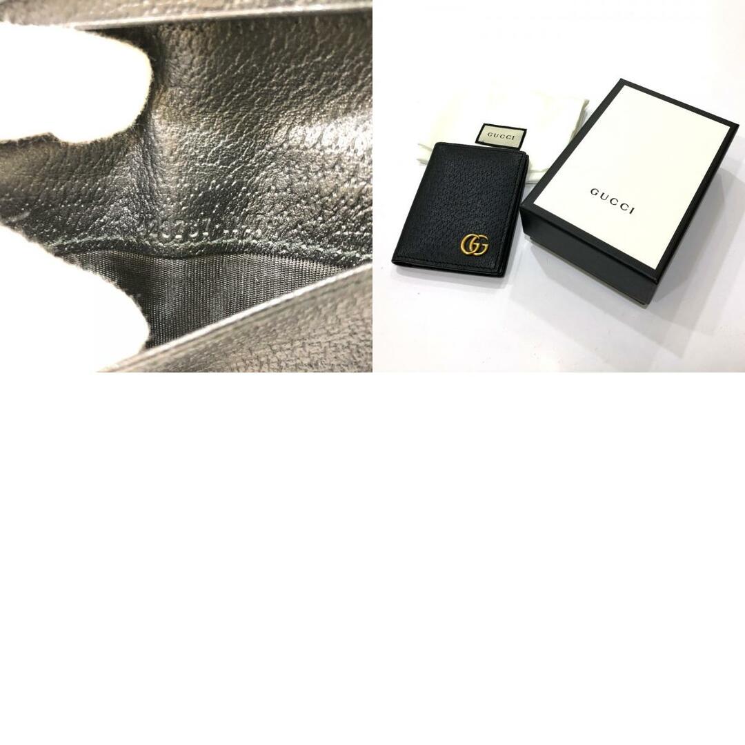 Gucci(グッチ)のグッチ GUCCI GGマーモント 428737 ICケース 名刺入れ カードケース レザー ブラック レディースのファッション小物(パスケース/IDカードホルダー)の商品写真