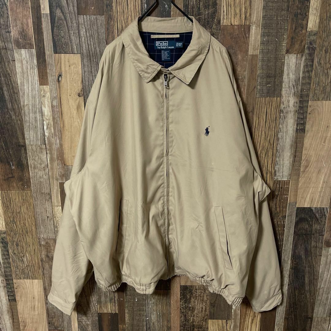 POLO RALPH LAUREN(ポロラルフローレン)のラルフローレン メンズ 2XL ベージュ ブルゾン USA古着 長袖 ジャケット メンズのジャケット/アウター(ブルゾン)の商品写真