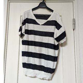 ロペピクニック(Rope' Picnic)のRope Picnic ボーダーシアーラメニット(Tシャツ(半袖/袖なし))