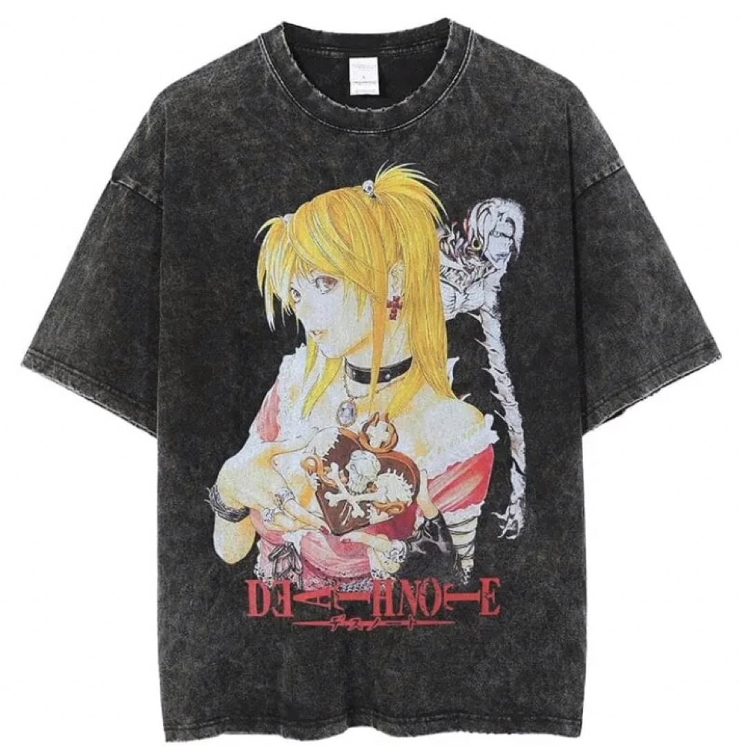 L デスノート death note ミサミサ ヴィンテージ加工 Tシャツ ミサ メンズのトップス(Tシャツ/カットソー(半袖/袖なし))の商品写真