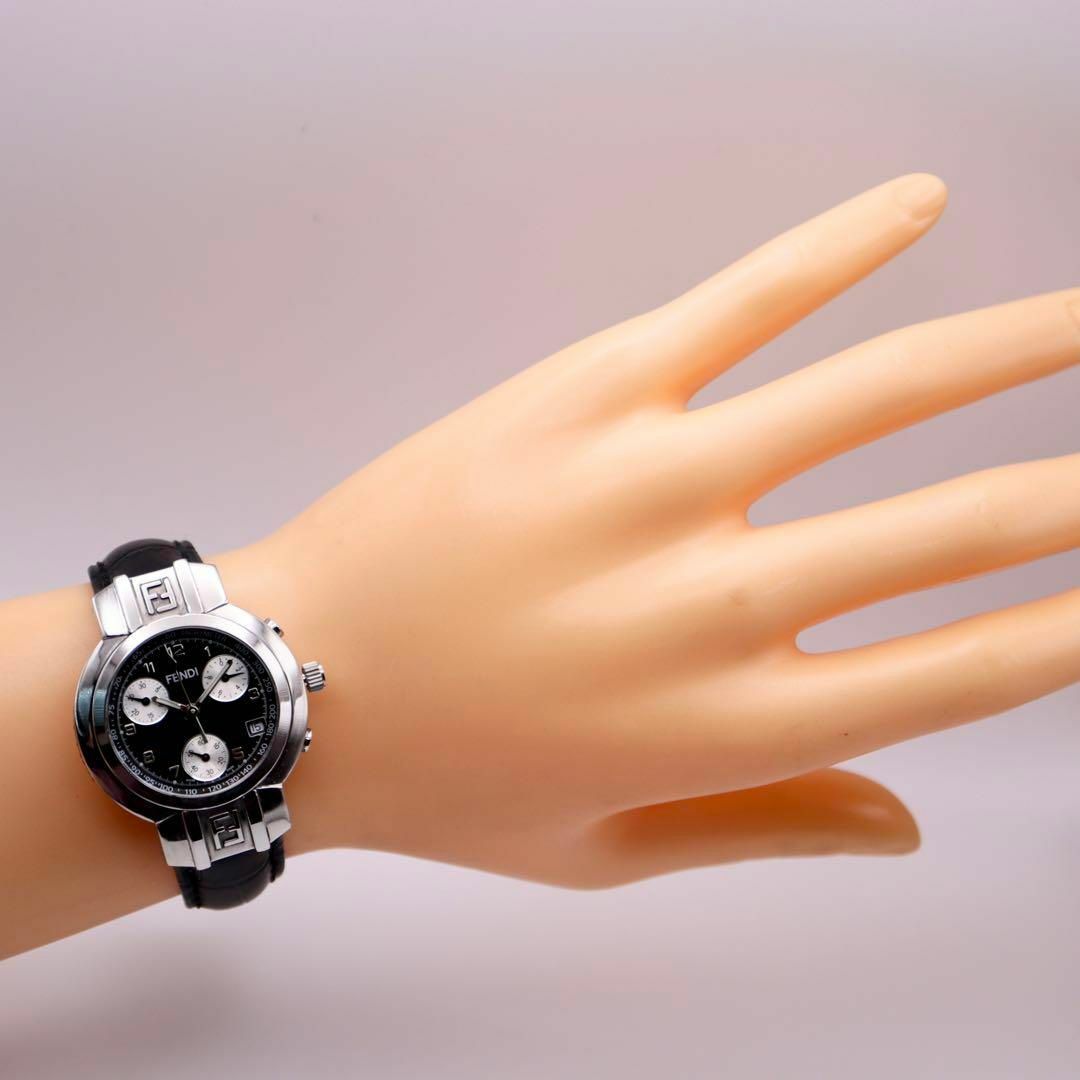FENDI(フェンディ)の極美品 FENDI オロロジ クロノグラフ 黒文字盤 レディース腕時計 749 レディースのファッション小物(腕時計)の商品写真