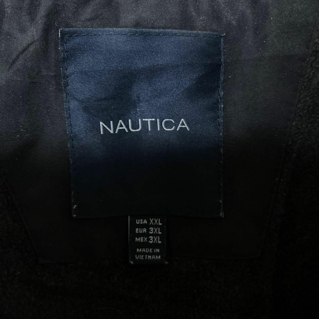 NAUTICA(ノーティカ)のノーティカ メンズ ナイロン ブラック 2XL 古着 90s 長袖 ジャケット メンズのジャケット/アウター(ナイロンジャケット)の商品写真