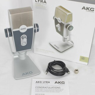 アーカーゲー(AKG)の【美品】AKG LYRA C44-USB コンデンサーマイク アーカーゲー ライラ 本体(マイク)