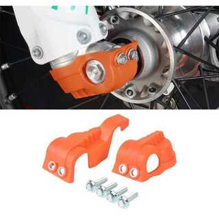 KTM フロントフォークカバー オレンジ ガード プロテクター(パーツ)