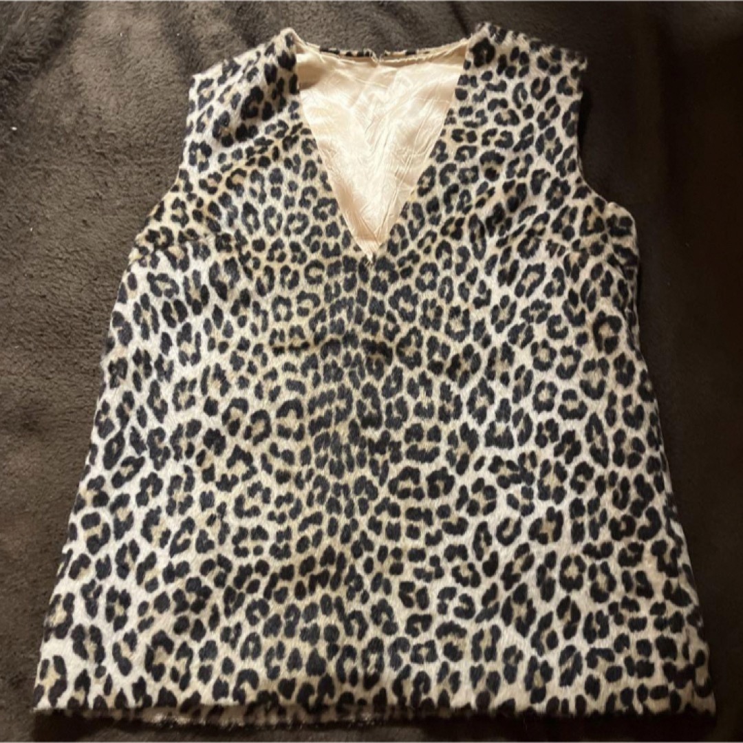 FUMIKA_UCHIDA(フミカウチダ)の超希少50s vintage leopardプルオーバーファーベストkodiak レディースのトップス(シャツ/ブラウス(長袖/七分))の商品写真