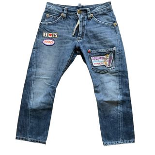 DSQUARED2 - 定8万　DSQUARED2 ディースクエアード　ワッペンクロップドデニム40