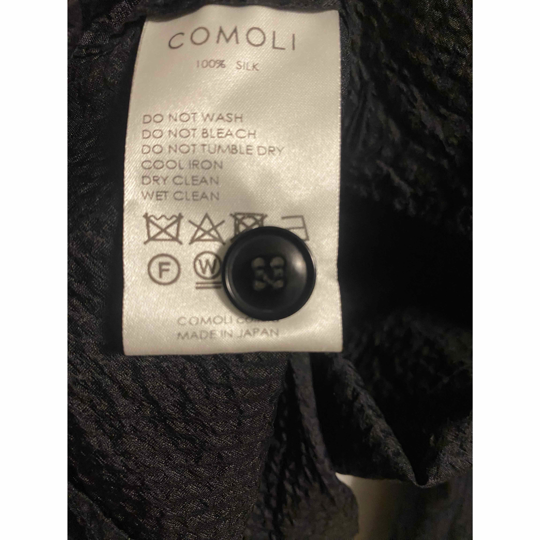COMOLI(コモリ)のCOMOLI シルクシアサッカーミリタリーシャツ [ネイビー] サイズ3 メンズのトップス(シャツ)の商品写真