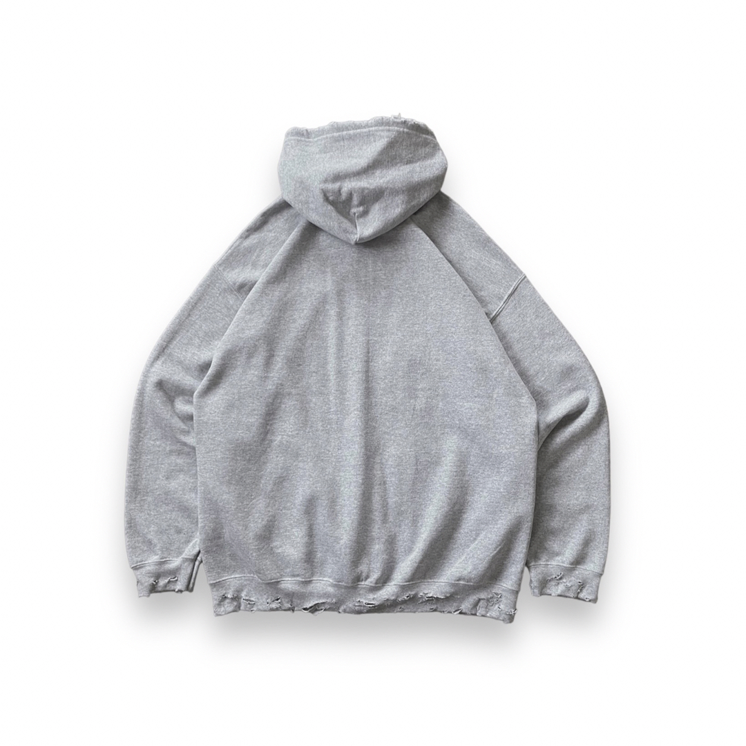Damaged zip-up hoodie メンズのトップス(パーカー)の商品写真