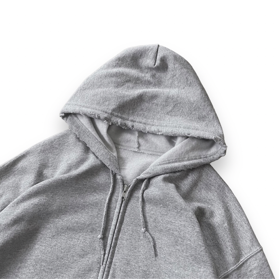 Damaged zip-up hoodie メンズのトップス(パーカー)の商品写真