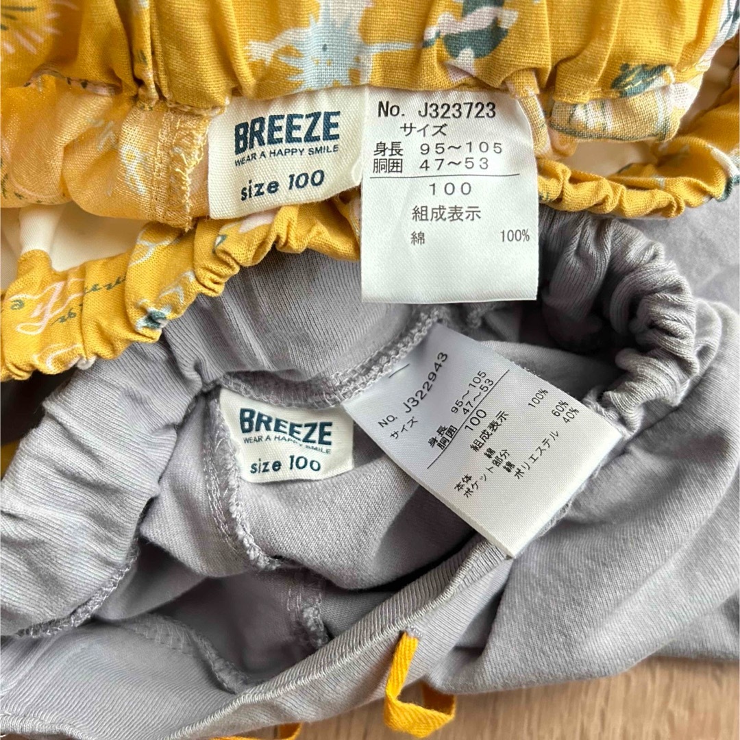 BREEZE(ブリーズ)の⭐️タンクトップ＋ハーフパンツ 【3点セット】【100】 キッズ/ベビー/マタニティのキッズ服男の子用(90cm~)(パンツ/スパッツ)の商品写真