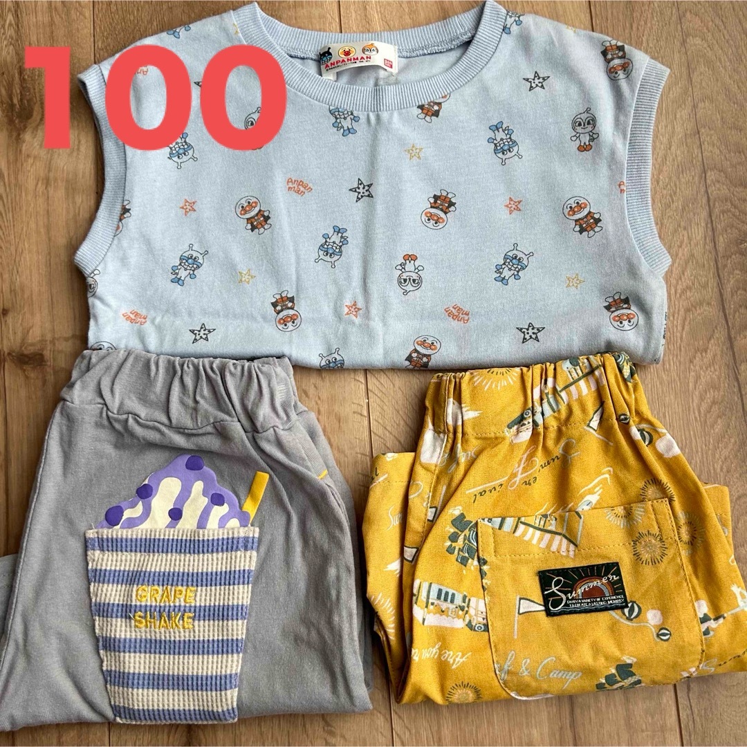 BREEZE(ブリーズ)の⭐️タンクトップ＋ハーフパンツ 【3点セット】【100】 キッズ/ベビー/マタニティのキッズ服男の子用(90cm~)(パンツ/スパッツ)の商品写真