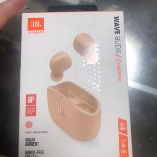 JBL 完全ワイヤレスイヤホン WAVE BUDS BEIGE(ヘッドフォン/イヤフォン)