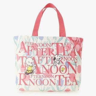 Afternoon Tea LIVING - アフタヌーンティー　スヌーピー　ロゴバッグS　新品　サブバッグ　トートバッグ　ピ