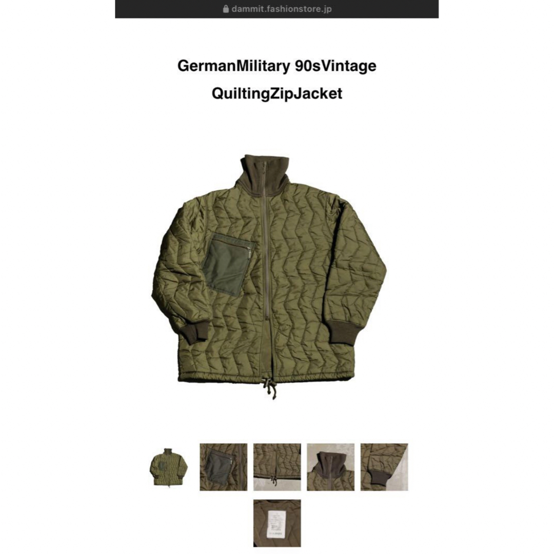 MILITARY(ミリタリー)の90s "GERMAN MILITARY" quilting jacket メンズのジャケット/アウター(ブルゾン)の商品写真