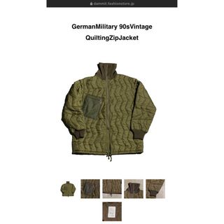 ミリタリー(MILITARY)の90s "GERMAN MILITARY" quilting jacket(ブルゾン)