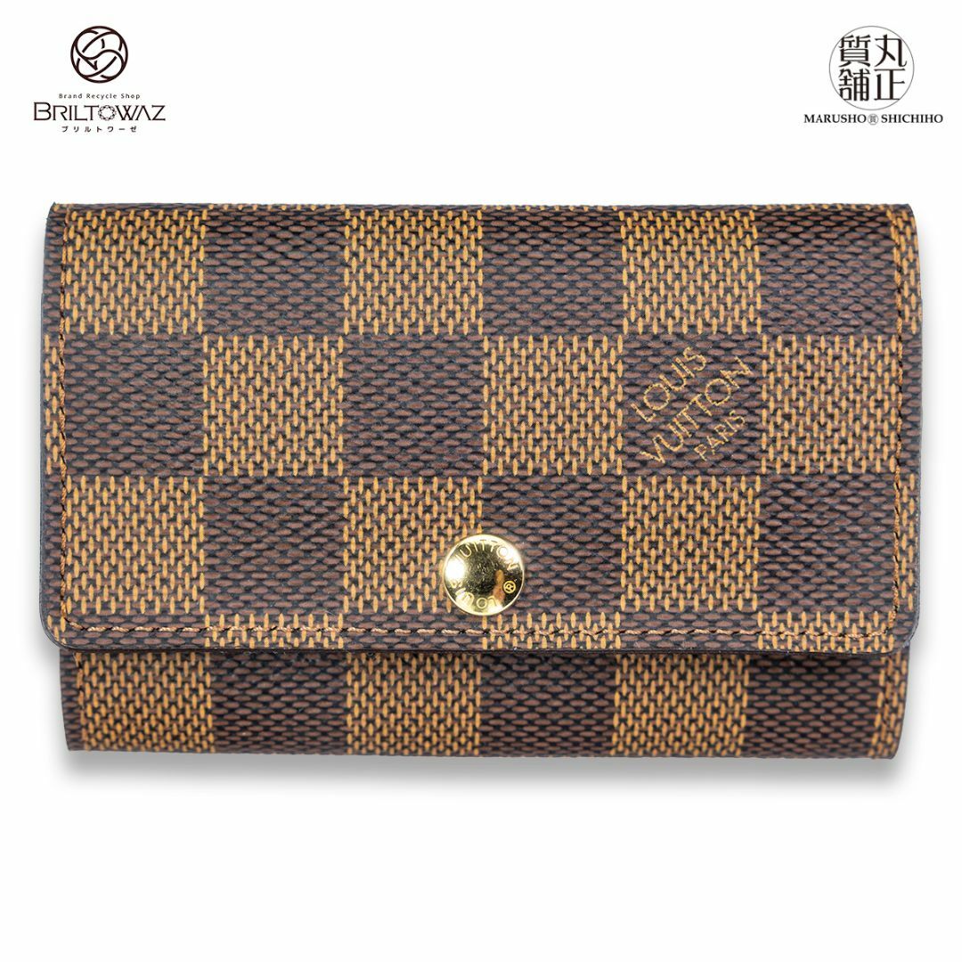 LOUIS VUITTON(ルイヴィトン)のルイヴィトン ダミエ ミュルティクレ6 キーケース N62630 6連 茶 エベヌ レディース メンズ LV LOUISVUITTON 【新品】【未使用品】【丸正質舗】【質屋】【ブリルトワーゼ】（574103） レディースのファッション小物(キーホルダー)の商品写真