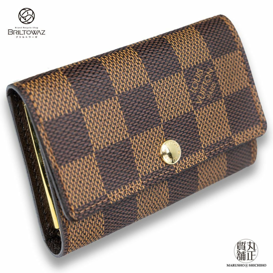 LOUIS VUITTON(ルイヴィトン)のルイヴィトン ダミエ ミュルティクレ6 キーケース N62630 6連 茶 エベヌ レディース メンズ LV LOUISVUITTON 【新品】【未使用品】【丸正質舗】【質屋】【ブリルトワーゼ】（574103） レディースのファッション小物(キーホルダー)の商品写真