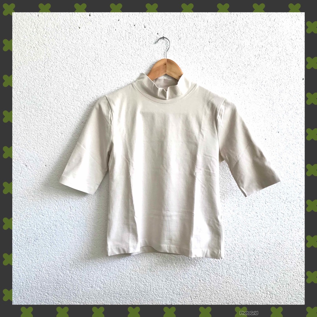 ZARA(ザラ)のザラ/ZARA   ●ハイネックTシャツ/5分袖Tシャツ メンズのトップス(Tシャツ/カットソー(半袖/袖なし))の商品写真