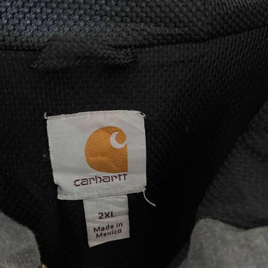 carhartt(カーハート)の極厚 カーハート メンズ パーカー フルジップ 2XL グレー 古着 スウェット メンズのトップス(パーカー)の商品写真