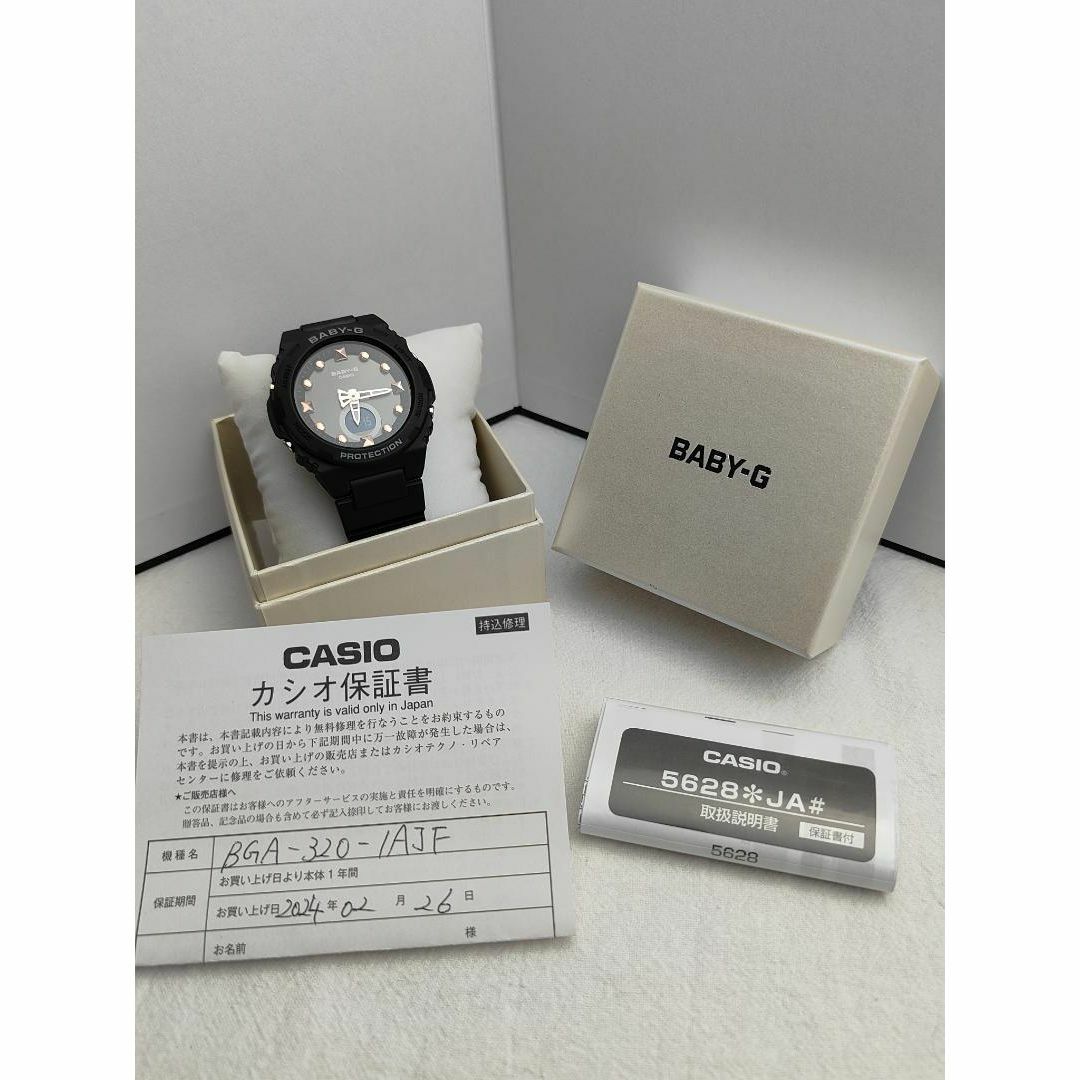 G-SHOCK(ジーショック)の【美品】カシオ G-SHOCK　BGA-320-1AJF　保証書付き レディースのファッション小物(腕時計)の商品写真