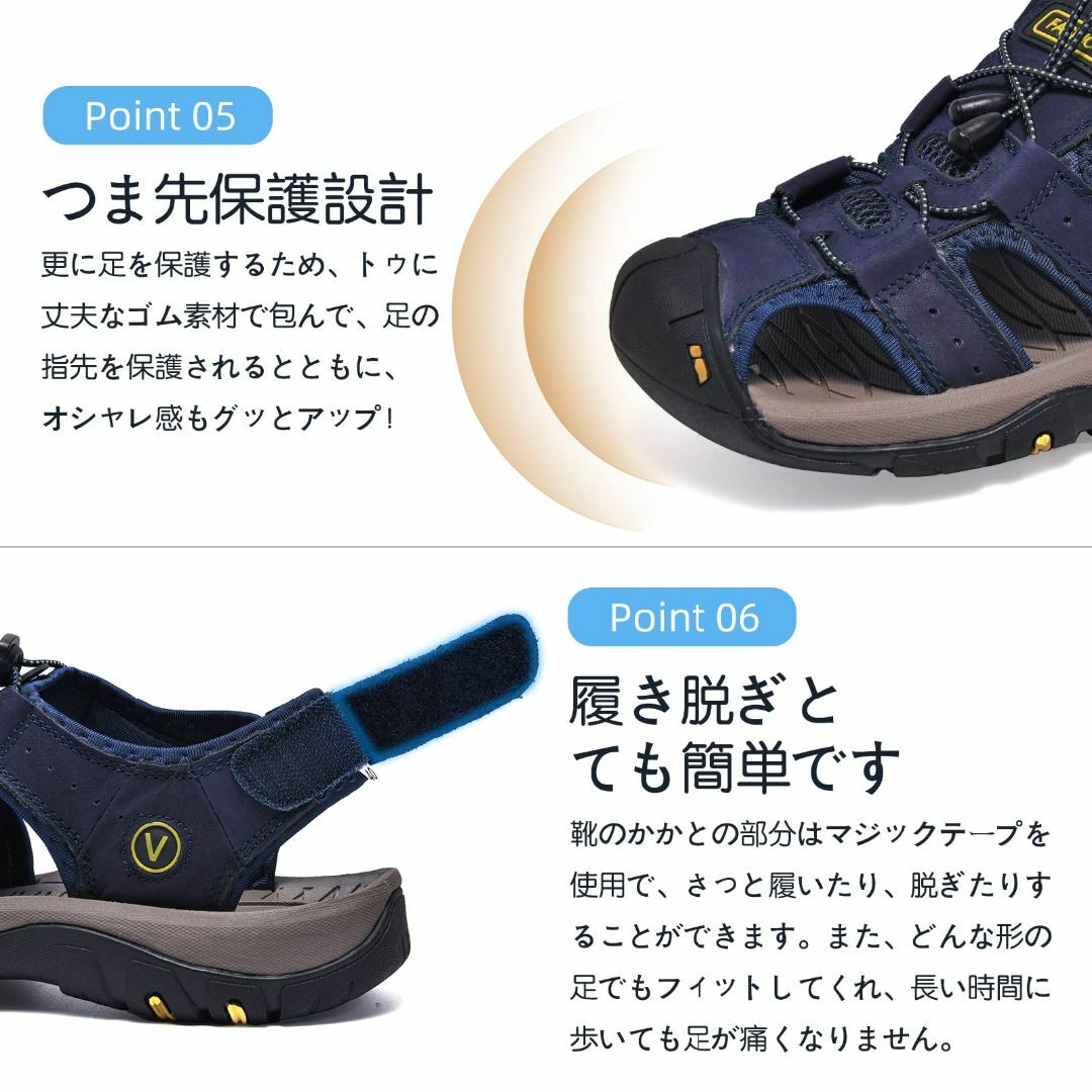 [TIDELION] サンダル メンズ スポーツサンダル スポーツさんだる スポ メンズの靴/シューズ(その他)の商品写真