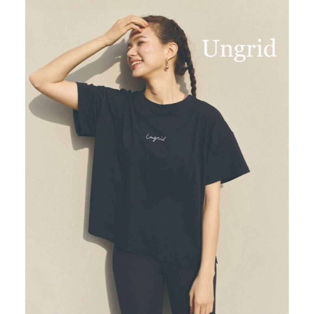 Ungrid(アングリッド)の水陸両用  ルーズシルエットワンポイントロゴTシャツ/ラッシュガードTシャツ レディースのトップス(Tシャツ(半袖/袖なし))の商品写真