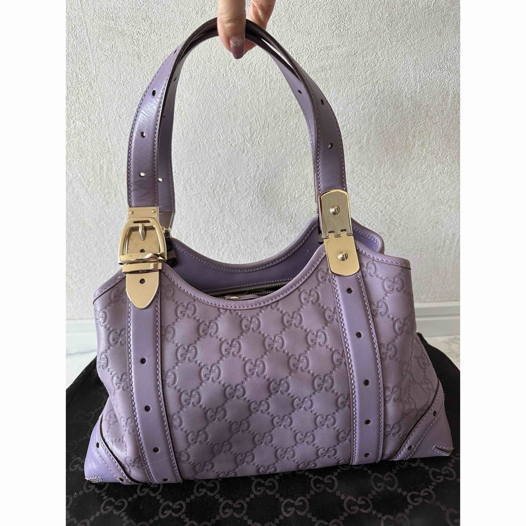 Gucci(グッチ)のGUCCI ショルダーバッグ　パープル　ハンドバッグ　紫　グッチ レディースのバッグ(ハンドバッグ)の商品写真